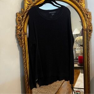 French Connection Navy Waffle Sweater